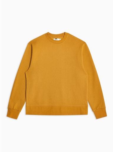 Topman Mens Yellow Mustard Sweatshirt