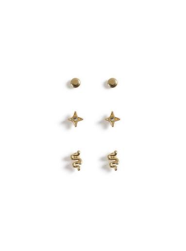 Topman Mens Silver Gold Earrings Pack