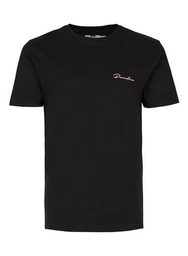 Topman Mens Black Neon Print T-shirt
