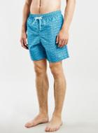 Topman Mens Blue Printed Board Shorts