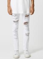 Topman Mens Aaa White Ripped Jeans