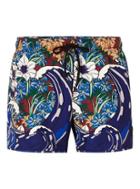 Topman Mens Multi Floral And Wave Swim Shorts