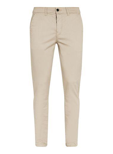 Topman Mens Brown Stone Stretch Skinny Chinos