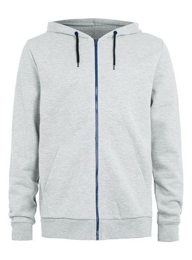 Topman Mens Grey Soft Touch Hoodie