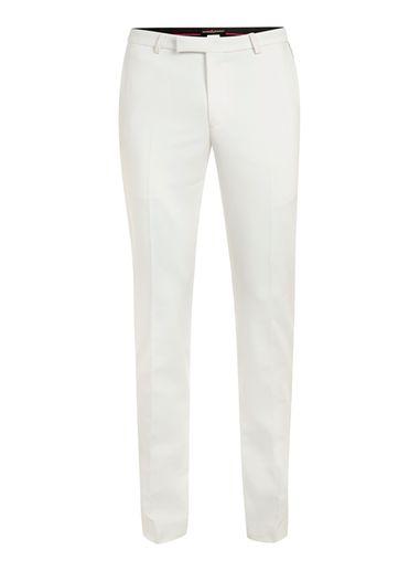 Topman Mens Noose And Monkey White Tuxedo Pants