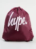 Topman Mens Red Hype Burgundy Drawstring Bag*