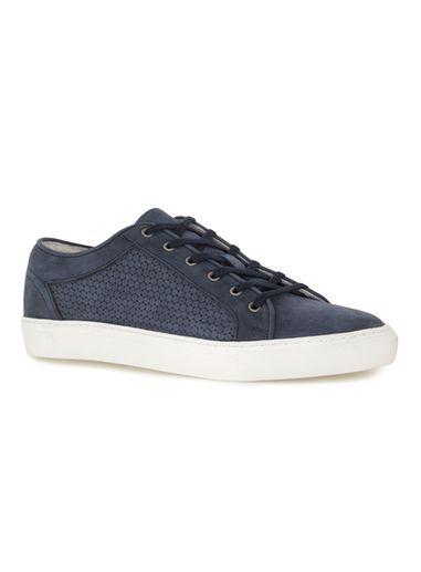 Topman Mens Navy Circle Print Sneakers