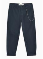 Topman Mens Navy Twill Original Pants