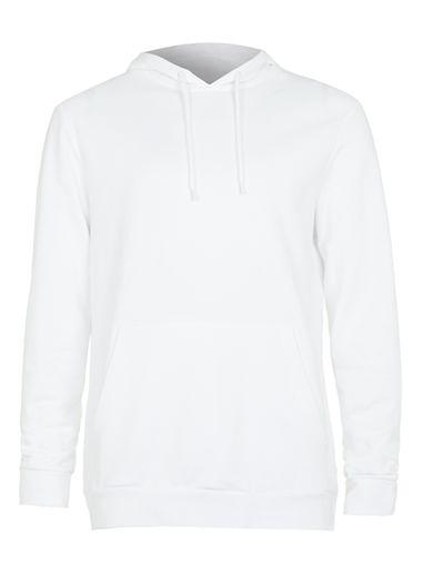 Topman Mens White Classic Fit Hoodie