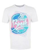 Topman Mens Grey '87 Brooklyn Print T-shirt