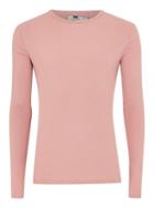 Topman Mens Pink Muscle Fit Ribbed T-shirt
