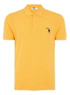 Topman Mens Yellow Toucan Badge Polo Shirt