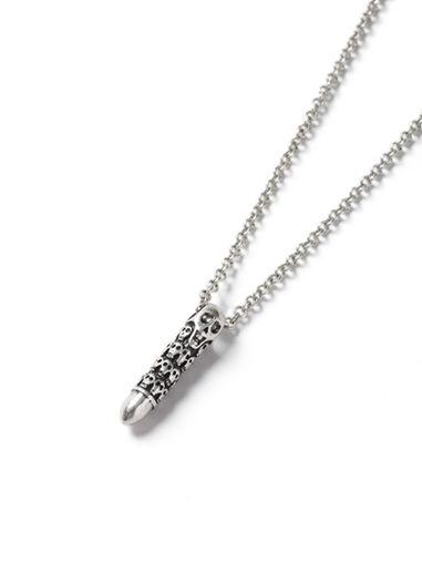 Topman Mens Silver Look Skull Tusk Necklace*