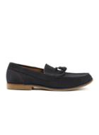 Topman Mens Blue Navy Faux Suede Tassle Loafers*