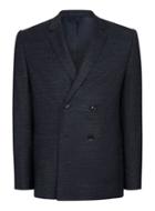 Topman Mens Blue Charlie Casely-hayford X Topman Navy Fleck Relaxed Fit Weekend Suit Jacket