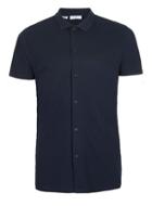 Topman Mens Blue Selected Homme Navy Polo Collar T-shirt