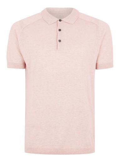 Topman Mens Purple Selected Homme Knitted Polo