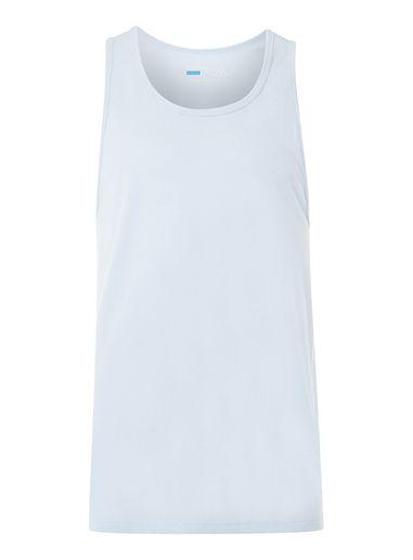 Topman Mens Light Blue Marl Slim Fit Tank Top