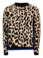 Topman Mens Multi Brushed Leopard Print Jumper