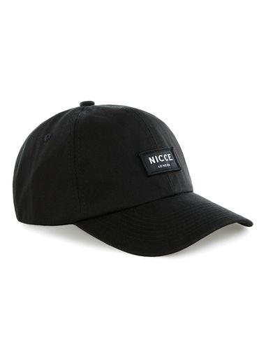 Topman Mens Nicce Black Embroidered 5 Panel Cap