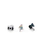 Topman Mens Metallic Multicoloured Tropical Brooch 3 Pack*