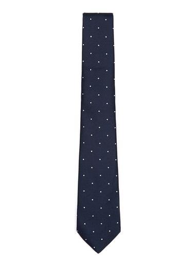 Topman Mens Navy Polka Dot Tie