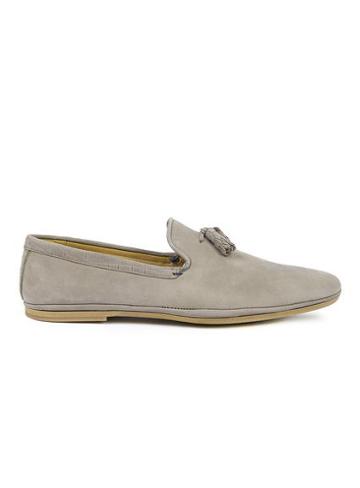 Topman Mens Mid Grey House Of Hounds Grey Nubuck Tassle Loafers