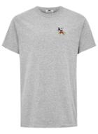 Topman Mens Grey Gray Mickey Mouse Embroidered T-shirt