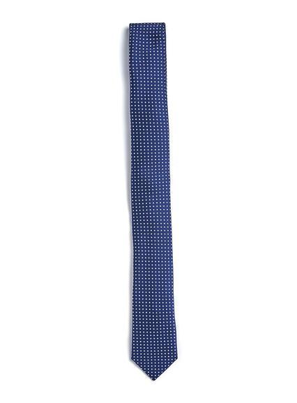 Topman Mens Blue Navy Dot Tie