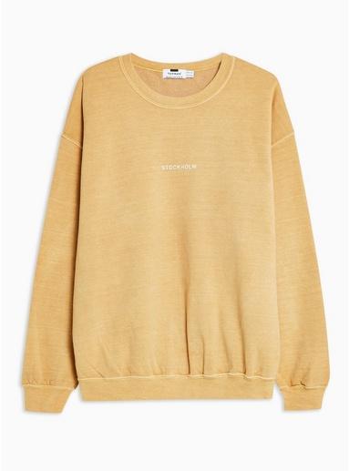 Topman Mens Yellow Mustard 'stockholm' Sweatshirt