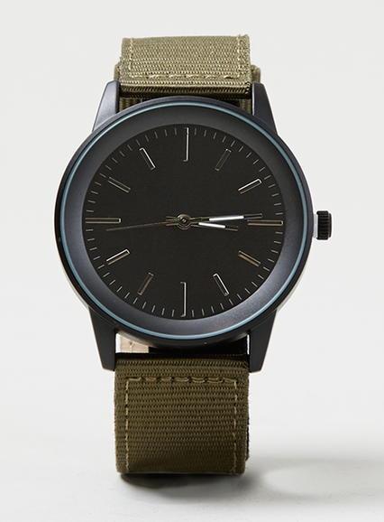 Topman Mens Green Military Watch