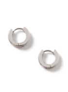 Topman Mens Silver Look Hoop Earrings*