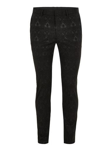 Topman Mens Black Ultra Skinny Fit Side Taping Pants