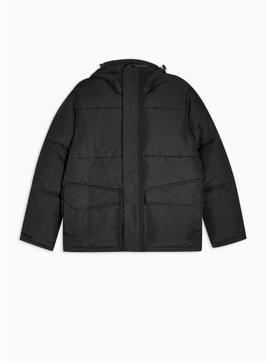 Topman Mens Black Sugar Puffer Jacket