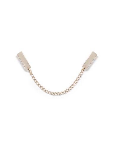 Topman Mens Gold Look Bar Collar Tips*