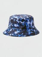 Topman Mens Black Blue Tie Dye Bucket Hat