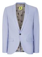 Topman Mens Cream Noose & Monkey Lilac Skinny Fit Suit Jacket