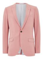 Topman Mens Pink Dusty Rose Spray On Suit Jacket
