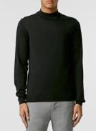 Topman Mens Merino Black Turtle Neck Jumper