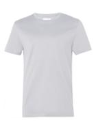 Topman Mens Premium Grey Crew Neck T-shirt