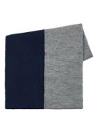 Topman Mens Blue Navy And Gray Scarf