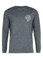 Topman Mens Black Dark Grey Darkness Print Long Sleeve T-shirt