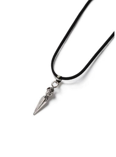 Topman Mens Black Skull Tusk Necklace*