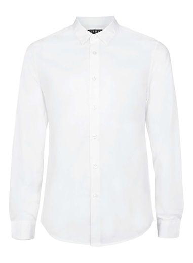 Topman Mens White Textured Shirt