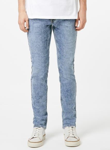 Topman Mens Wood Wood Blue Alva Jeans