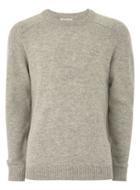 Topman Mens Grey Selected Homme Light Gray Coban Wool Sweater
