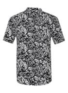Topman Mens Black And White Hawaiian Print Viscose Shirt