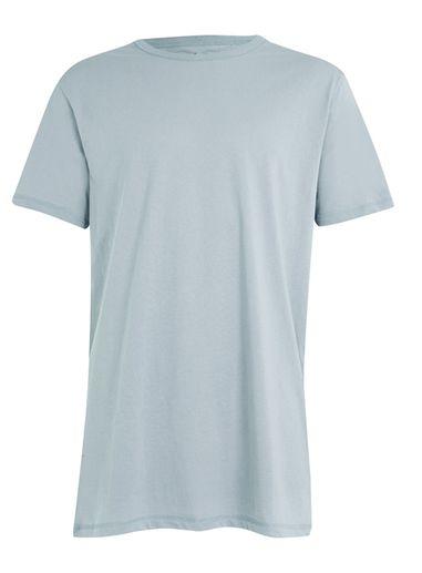 Topman Mens Grey Longline T-shirt