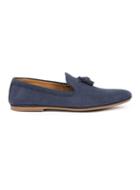 Topman Mens Blue House Of Hounds Navy Nubuck Tassle Loafers