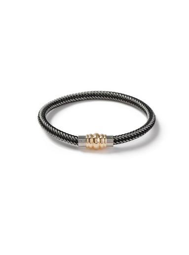 Topman Mens Grey Zip Cord Bracelet*